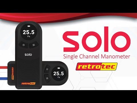 Retrotec Monometer Retrotec SL100 Solo Manometer High Resolution Single Channel Digital P ...