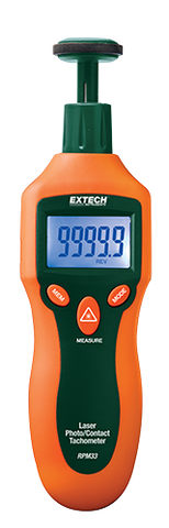 Extech RPM33: Combination Contact / Laser Photo Tachometer